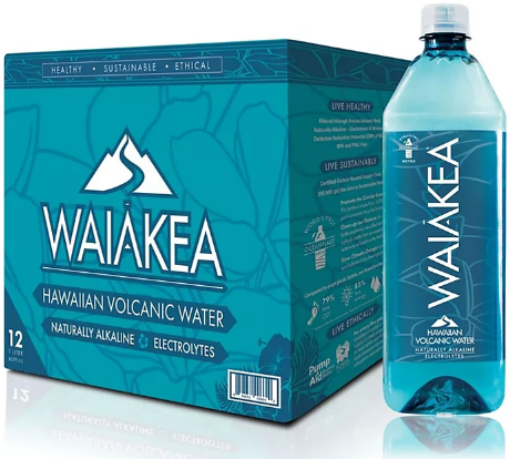 Waiakea Hawaiian Volcanic Water (1 L., 12 pk.) - Fit2marts.com