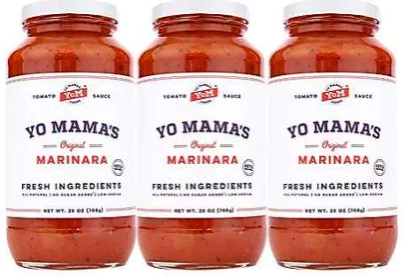 Yo Mama's Foods Low-Sodium Marinara Pasta Sauce (25 oz., 3 pk.) - Fit2marts.com