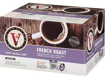 Victor Allen's Single-Serve Cups, French Roast (100 ct.) - Fit2marts.com