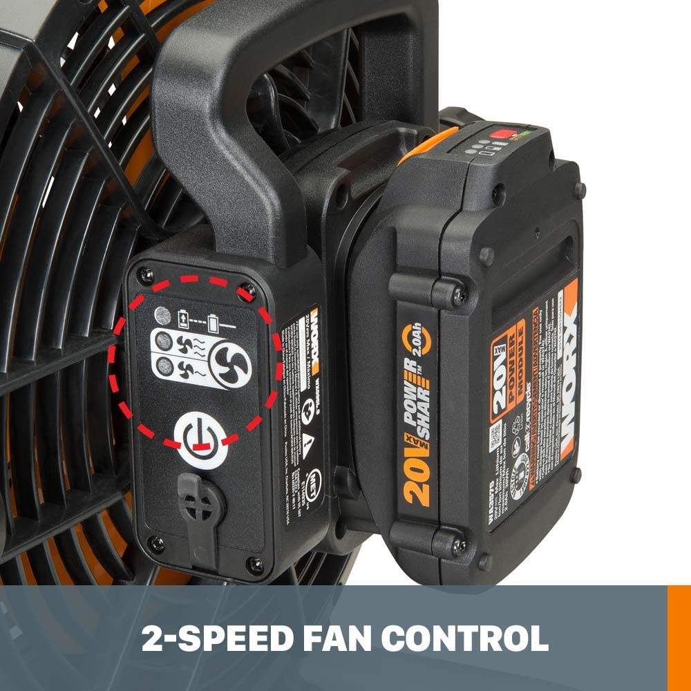 Worx 20V Power Share Cordless 9" Fan - Fit2marts.com