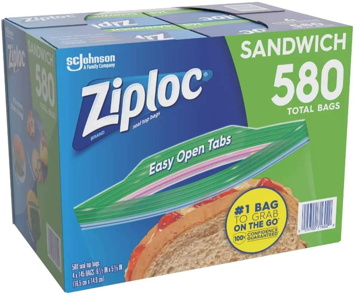 Ziploc Sandwich Bag (580 ct.) - Fit2marts.com