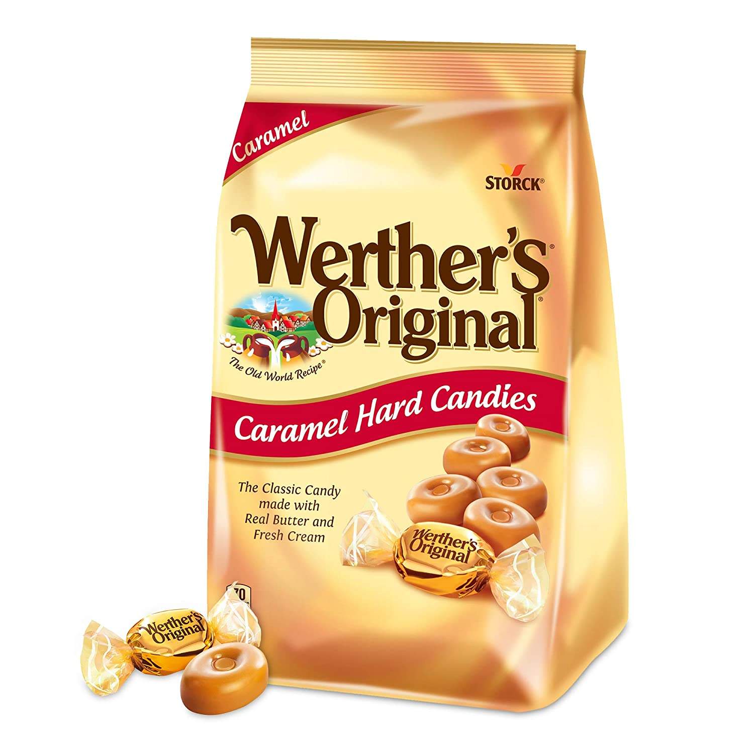 Werther's Original Individually Wrapped Hard Caramel Candy (39.75 oz.) - Fit2marts.com